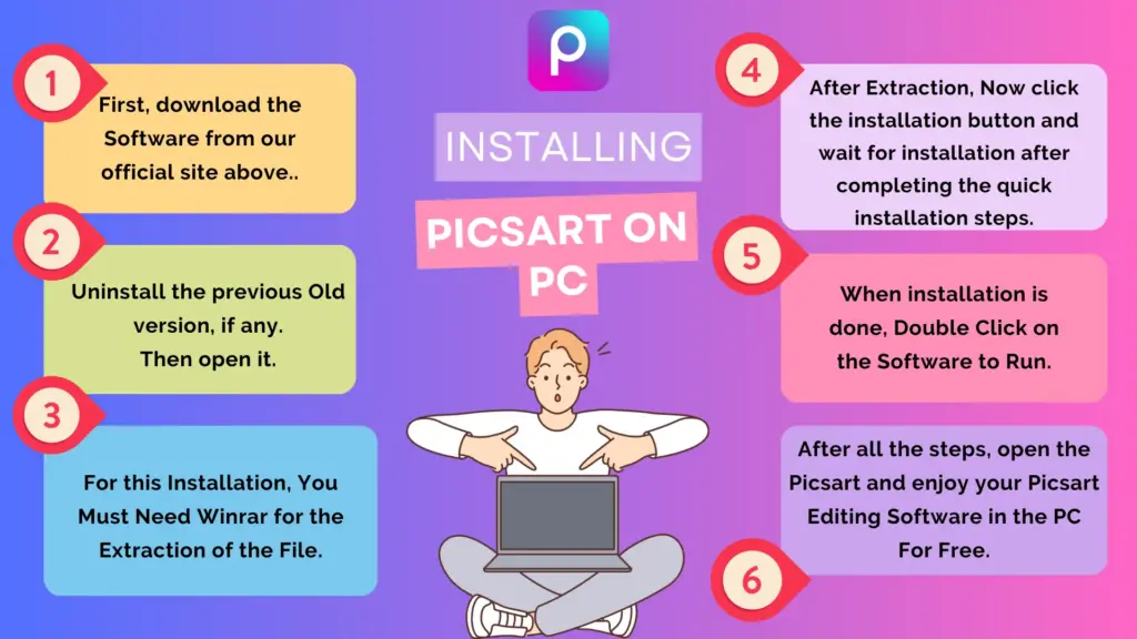 picsart for pc installing steps